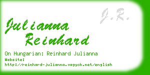 julianna reinhard business card